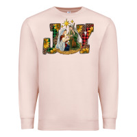 Pale Pink joy holy family Premium Sweatshirt - RanaPortraitStore