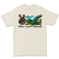 Bone Peace Love Peacock Premium Tee - LillyAllenDesigns