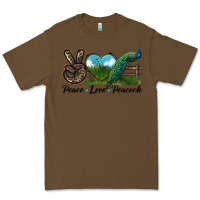 Cacao Peace Love Peacock Premium Tee - LillyAllenDesigns