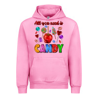 Fuchsia Pink all you need is candy Urban Hoodie - AdoDesignShop