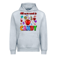 Heather Grey all you need is candy Urban Hoodie - AdoDesignShop