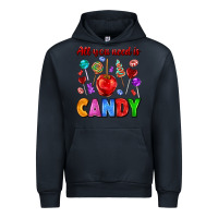 Navy all you need is candy Urban Hoodie - AdoDesignShop