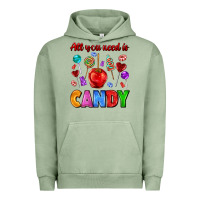 Pigment Oil Green all you need is candy Urban Hoodie - AdoDesignShop