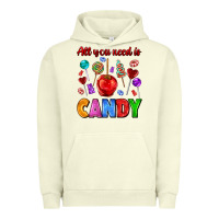 Pigment Pistachio all you need is candy Urban Hoodie - AdoDesignShop