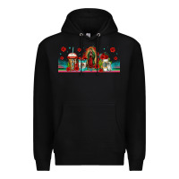 Black lady of guadalupe coffee cups libbey glass Premium Hoodie - Jasminsmagicworld