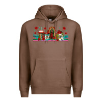 Chestnut lady of guadalupe coffee cups libbey glass Premium Hoodie - Jasminsmagicworld