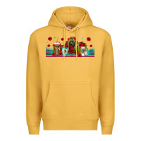 Mustard lady of guadalupe coffee cups libbey glass Premium Hoodie - Jasminsmagicworld