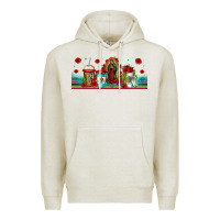 Oatmeal Heather lady of guadalupe coffee cups libbey glass Premium Hoodie - Jasminsmagicworld