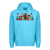 Ocean Blue lady of guadalupe coffee cups libbey glass Premium Hoodie - Jasminsmagicworld