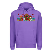 Purple lady of guadalupe coffee cups libbey glass Premium Hoodie - Jasminsmagicworld