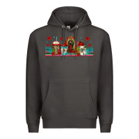 Smoke lady of guadalupe coffee cups libbey glass Premium Hoodie - Jasminsmagicworld