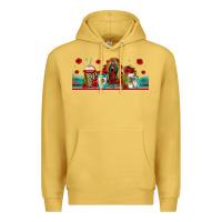 Antique Gold lady of guadalupe coffee cups libbey glass Premium Hoodie - Jasminsmagicworld