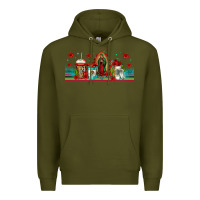 Army Green lady of guadalupe coffee cups libbey glass Premium Hoodie - Jasminsmagicworld