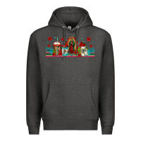Charcoal Heather lady of guadalupe coffee cups libbey glass Premium Hoodie - Jasminsmagicworld