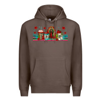 Coffee lady of guadalupe coffee cups libbey glass Premium Hoodie - Jasminsmagicworld