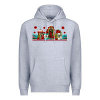 Heather Grey lady of guadalupe coffee cups libbey glass Premium Hoodie - Jasminsmagicworld