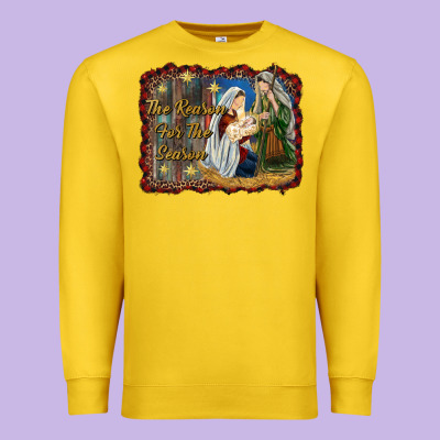 Jesus Is The Reason For The Season Premium Sweatshirt Designed By Ranaportraitstore