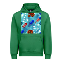 Emerald patriotic fireworks and sunflower Urban Hoodie - BundleAndBundleShop