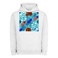 Pigment Lunar Rock patriotic fireworks and sunflower Urban Hoodie - BundleAndBundleShop