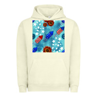 Pigment Pistachio patriotic fireworks and sunflower Urban Hoodie - BundleAndBundleShop