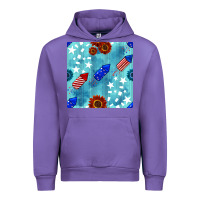 Tulip patriotic fireworks and sunflower Urban Hoodie - BundleAndBundleShop