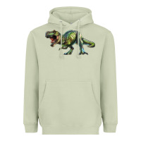Matcha t rex dinosaur Heavyweight Hoodie - RanaPortraitStore