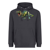 Smoke t rex dinosaur Heavyweight Hoodie - RanaPortraitStore
