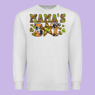 Mamas Boy Premium Sweatshirt Designed By Texasbilliewilder