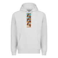 Dove Grey dinosaur parasaurolophus pen wrap Premium Hoodie - Artiststas