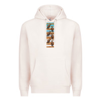 Pale Pink dinosaur parasaurolophus pen wrap Premium Hoodie - Artiststas