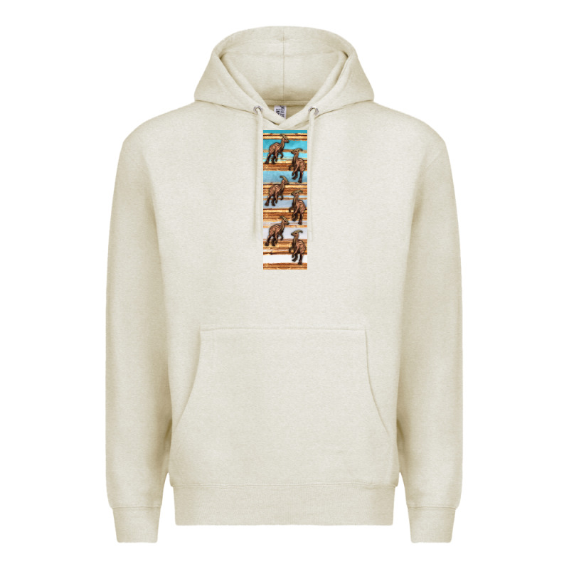 Dinosaur Parasaurolophus Pen Wrap Premium Hoodie by Artiststas | Teevron