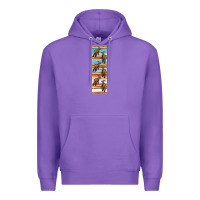 Purple dinosaur parasaurolophus pen wrap Premium Hoodie - Artiststas