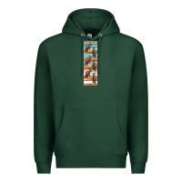 Sports Green dinosaur parasaurolophus pen wrap Premium Hoodie - Artiststas
