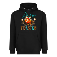 Black lets get toasted Heavyweight Hoodie - texasbilliewilder