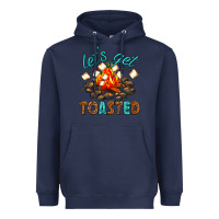 Navy lets get toasted Heavyweight Hoodie - texasbilliewilder