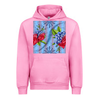 Fuchsia Pink patriotic rose Urban Hoodie - BundleAndBundleShop