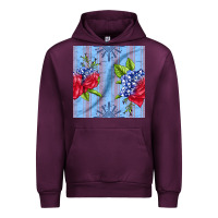 Mauve Wine patriotic rose Urban Hoodie - BundleAndBundleShop