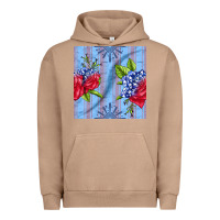 Pigment Burro patriotic rose Urban Hoodie - BundleAndBundleShop