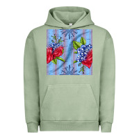 Pigment Oil Green patriotic rose Urban Hoodie - BundleAndBundleShop