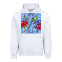 White patriotic rose Urban Hoodie - BundleAndBundleShop