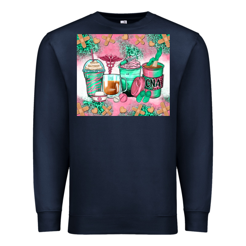 Certified Nursing Assistant Coffee Cups Premium Sweatshirt by Zillion Design Studio | Teevron