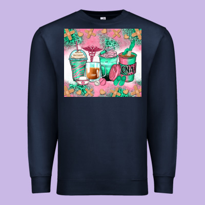 Certified Nursing Assistant Coffee Cups Premium Sweatshirt Designed By Zillion Design Studio
