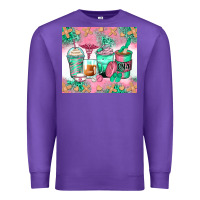 Purple certified nursing assistant coffee cups Premium Sweatshirt - Zillion Design Studio