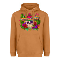Meerkat mexican skull Heavyweight Hoodie - Zillion Design Studio