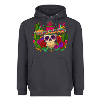 Smoke mexican skull Heavyweight Hoodie - Zillion Design Studio