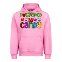 Fuchsia Pink powered by candy with lollipops Urban Hoodie - AdoDesignShop