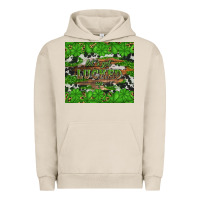 Pigment French Oak let's get lucked up Urban Hoodie - Artiststas