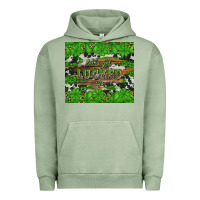 Pigment Oil Green let's get lucked up Urban Hoodie - Artiststas