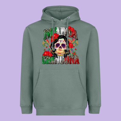 Mama Chingona Heavyweight Hoodie Designed By Zillion Design Studio