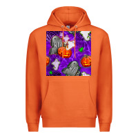 Carrot tombstone and ghosts seamless paternal Premium Hoodie - BundleAndBundleShop